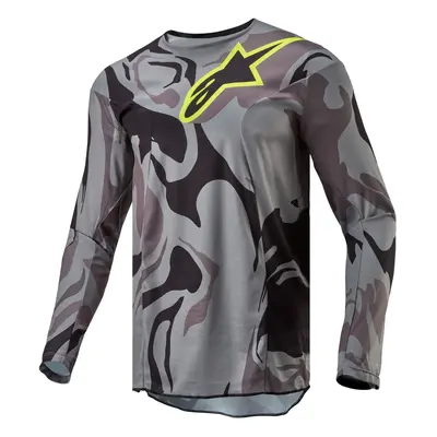 dres RACER TACTICAL, ALPINESTARS (šedá camo/žlutá fluo/černá) 2024 Velikost/Provedení: