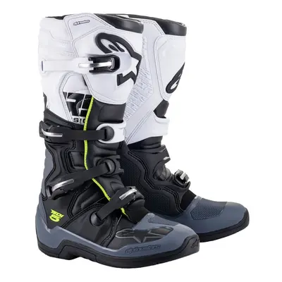 boty TECH 5, ALPINESTARS (černá/šedá/bílá/žlutá fluo) 2025 Velikost/Provedení: