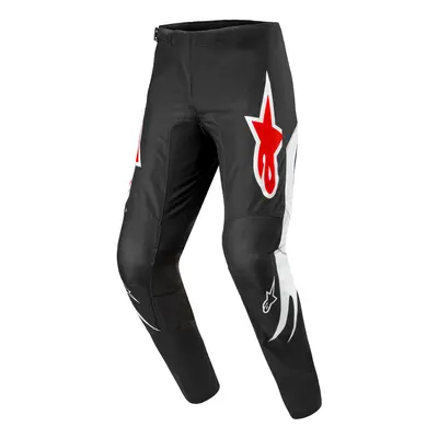 kalhoty FLUID LUCENT, ALPINESTARS (černá/bílá/červená) 2024 Velikost/Provedení: