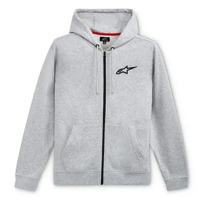 mikina AGELESS CHEST HOODIE, ALPINESTARS (šedá/černá) Velikost/Provedení: