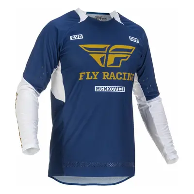 dres EVOLUTION DST. FLY RACING - USA 2022 (modrá/bílá/zlatá) Velikost/Provedení: