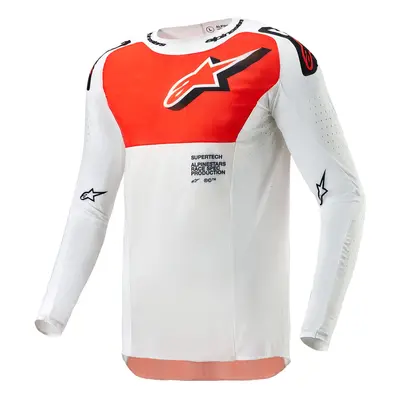 dres SUPERTECH WARD, ALPINESTARS (bílá/oranžová) 2024 Velikost/Provedení: