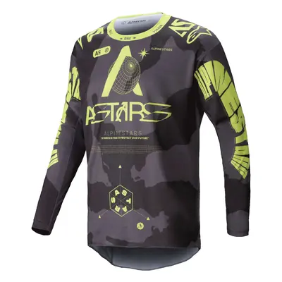 dres RACER HOLLOW, ALPINESTARS (tmavá camo/žlutá fluo) 2025 Velikost/Provedení: