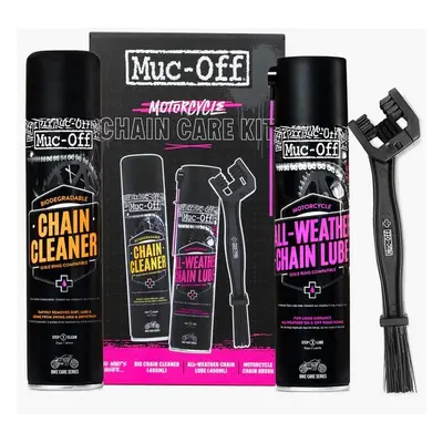 MUC-OFF MOTORCYCLE CHAIN CARE KIT Sada na čištění a mazaní řetězu