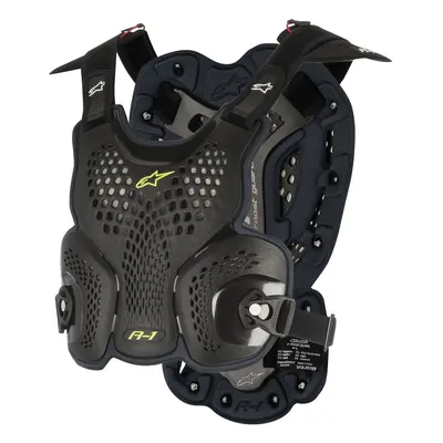 chránič těla A-1 ROOST GUARD certifikace CE2, ALPINESTARS (černý antracit/žlutý fluo) 2025 Velik