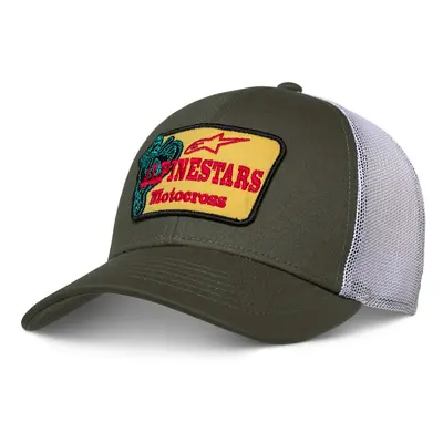 kšiltovka HARDWARE TRUCKER, ALPINESTARS (zelená/bílá)