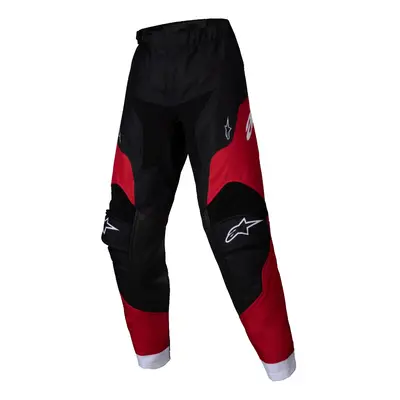 ALPINESTARS kalhoty RACER VEIL KIDS, ALPINESTARS, dětské (černá/červená) 2025 Velikost/Provedení