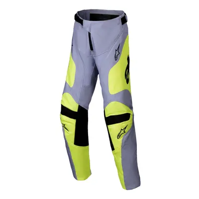 ALPINESTARS kalhoty RACER VEIL, ALPINESTARS, dětské (šedá/žlutá fluo) 2025 Velikost/Provedení: