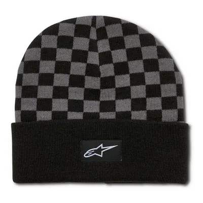 čepice CHECKERED CUFF BEANIE, ALPINESTARS (černá/šedá)