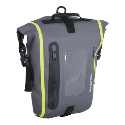 tankbag na motocykl Aqua M8, OXFORD (černý/šedý/žlutý fluo, s magnetickou základnou, objem 8 l)