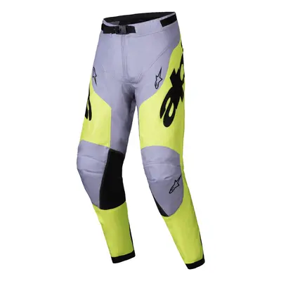 kalhoty RACER VEIL, ALPINESTARS (šedá/žlutá fluo) 2025 Velikost/Provedení: