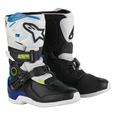 ALPINESTARS boty TECH 3S KIDS, ALPINESTARS, dětské (bílá/černá/modrá) 2025 Velikost/Provedení: