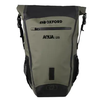 vodotěsný batoh Aqua B-25, OXFORD (khaki/černý, objem 25 l)