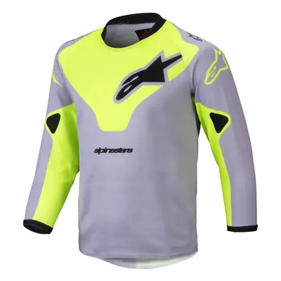 ALPINESTARS dres RACER VEIL KIDS, ALPINESTARS, dětský (šedá/žlutá fluo) 2025 Velikost/Provedení: