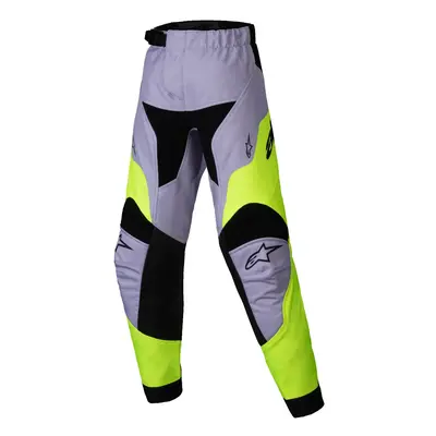 ALPINESTARS kalhoty RACER VEIL KIDS, ALPINESTARS, dětské (šedá/žlutá fluo) 2025 Velikost/Provede