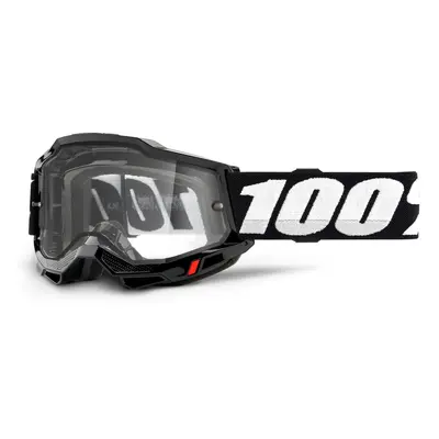 ACCURI 2, 100% Enduro Moto brýle černé, čiré Dual plexi