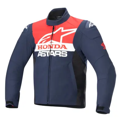 bunda SMX WATERPROOF HONDA kolekce, ALPINESTARS (modrá/černá/červená/bílá) 2025 Velikost/Provede