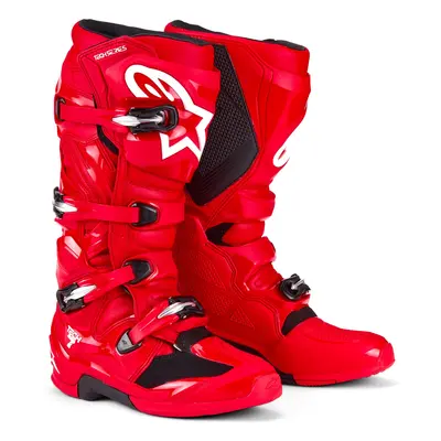 boty TECH 7, ALPINESTARS (červená) 2025 Velikost/Provedení: