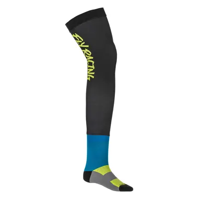 Ponožky dlouhé Knee Brace, FLY RACING - USA (hi-vis/černá/modrá) Velikost/Provedení: