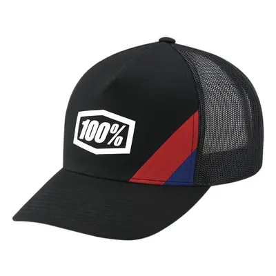 kšiltovka 100% - CORNESTONE X-Fit Trucker černá (vel. UNI)