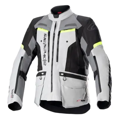 bunda BOGOTA PRO DRYSTAR, ALPINESTARS (šedá/tmavě šedá/černá/žlutá fluo) 2025 Velikost/Provedení