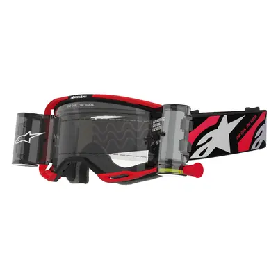 brýle VISION 8 LUAR ROLL-OFF WIDE VISION, ALPINESTARS (červená/černá, čiré plexi a roll-off syst