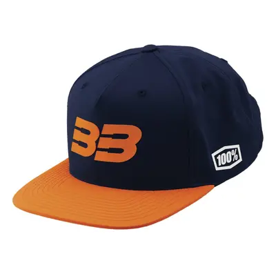 kšiltovka 100% - BB33 Snapback modrá/oranžová (vel. UNI)