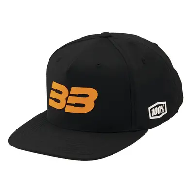 kšiltovka 100% - BB33 Snapback černá/oranžová (vel. UNI)