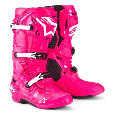 boty TECH 10, ALPINESTARS (růžová/černá/bílá) 2025 Velikost/Provedení: