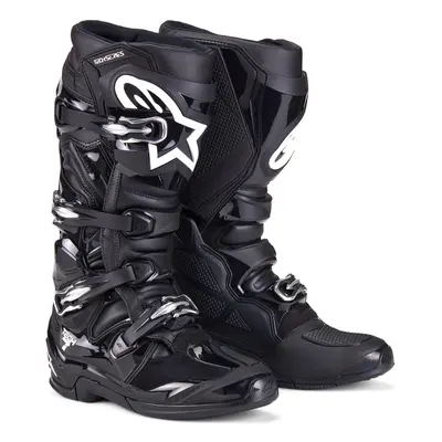 boty TECH 7, ALPINESTARS (černá) 2025 Velikost/Provedení: