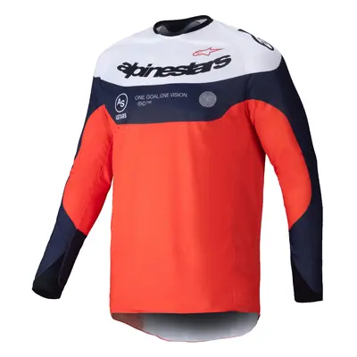 dres PRO-DURA, ALPINESTARS (modrá/oranžová/bílá) 2025 Velikost/Provedení: