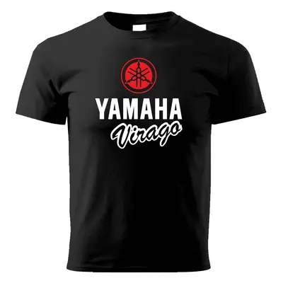 PRINT Pánské triko motivem YAMAHA VIRAGO černé Velikost.: