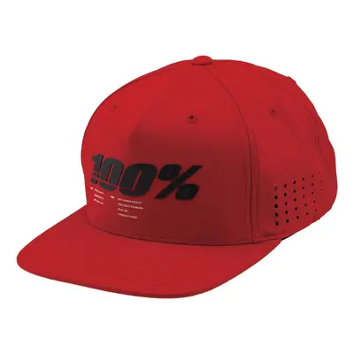 kšiltovka 100% - DRIVE Snapback červená (vel. UNI)