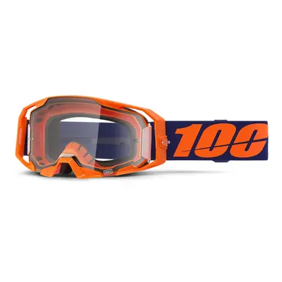 ARMATIC 100% brýle Neon Orange, čiré plexi