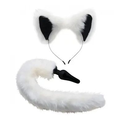 Tailz White Fox Tail and Ears Set