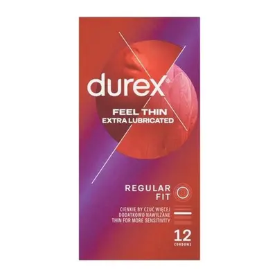 Durex Feel Thin Extra Lubricated 12ks