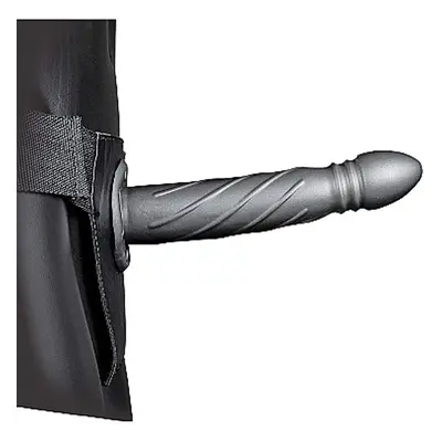 Ouch! Twisted Hollow Strap-on 8" 20cm Gunmetal