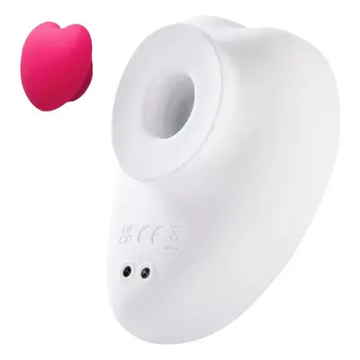 Sauce Sweeeheart Clitoral Vibrator White & Pink