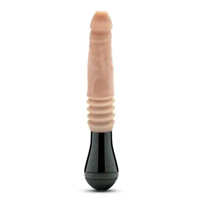 Dr. Skin Silicone Dr. Knight Thrusting Gyrating Vibrating Dildo Beige