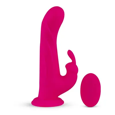 FeelzToys Whirl-Pulse Rotating Rabbit Vibrator & Remote Control Pink