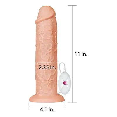 LoveToy Realistic Long Dildo 11"