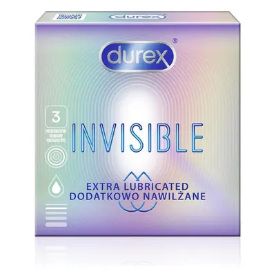 Durex Invisible Extra Lubricated 3 ks