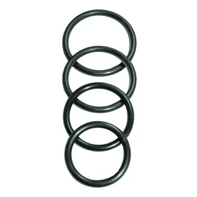 Sportsheets O-Rings Set 4 Assorted Sizes Black