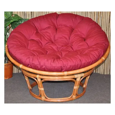 Axin Trading Ratanový papasan 110 cm - medový polstr levandule