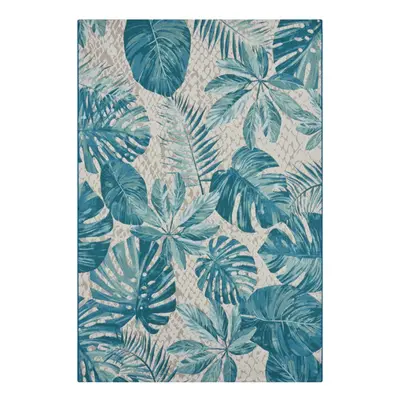 Hanse Home Kusový koberec Flair 105618 Tropical Leaves Turqouise 120x180 cm