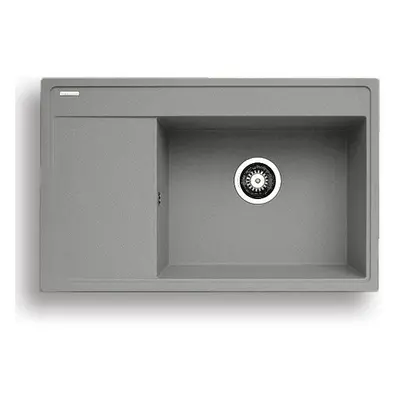 Casarredo Pyragranitový dřez CAMEA 1B 1D RH (79x50) grey