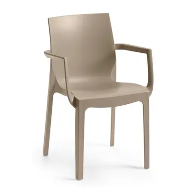 Rojaplast Křeslo EMMA ARMCHAIR- taupe