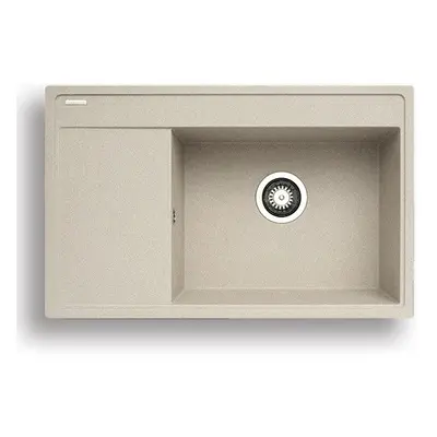 Casarredo Pyragranitový dřez CAMEA 1B 1D RH (79x50) beige