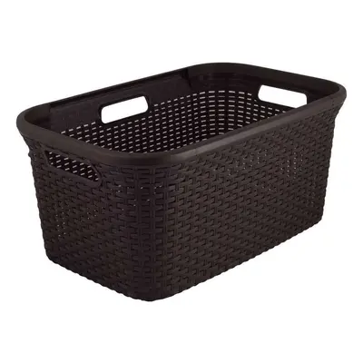 Curver Koš na čisté prádlo RATTAN STYLE 45L - hnědý