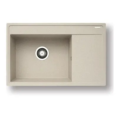 Casarredo Pyragranitový dřez CAMEA 1B 1D LH (79x50) beige